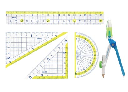 楽しく学習　定規セット　くるんパス入